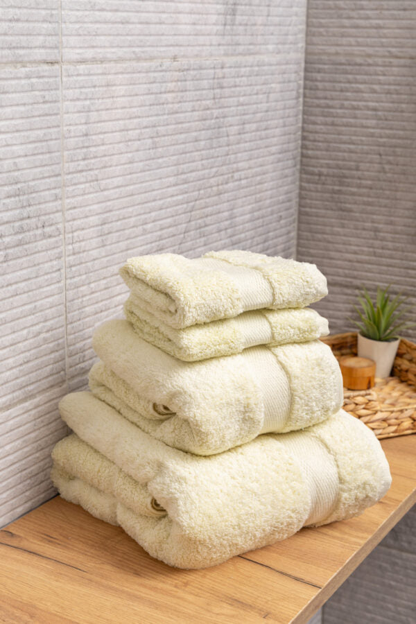 Terry Towel Set (70×140 cm) – 100% Egyptian Cotton – Ivory – by Nit
