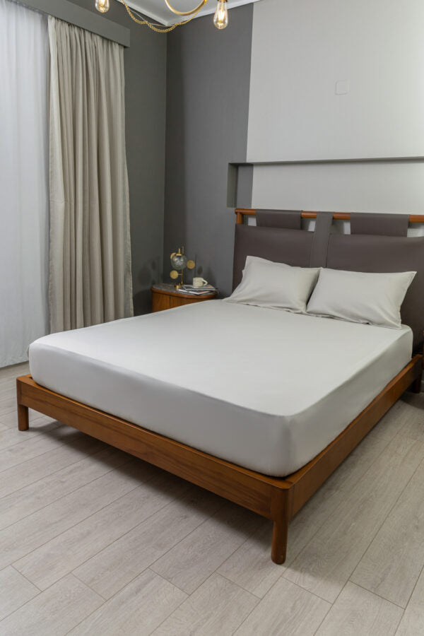 Classic Solid Fitted Sheet Set – 100% Egyptian Cotton – by Nit