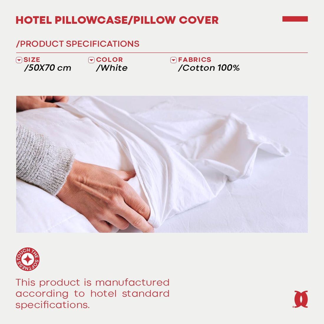 Cushino 100% Cotton Pillowcase – Ultra-Soft, Breathable & Durable